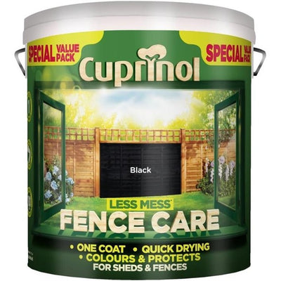 Cuprinol Less Mess Fence Care Paint - 6L (Black)