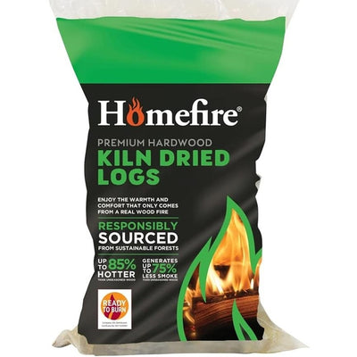 Homefire Low Smoke Premium Hardwood Kiln Dried Logs - 7Kg