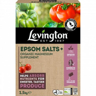 Levington Epsom Salts+ Organic Magnesium Supplement - 1.5Kg