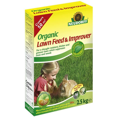 Neudorff Organic Lawn Feed & Improver - 50sqm - 2.5Kg