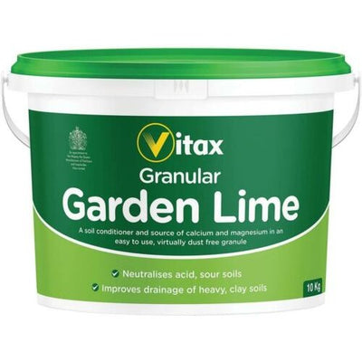 Vitax Granular Garden Lime Soil Conditioner - 10Kg Tub