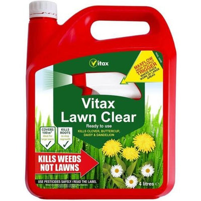 Vitax Lawn Clear Weedkiller - Ready to Use Sprayer - 4L