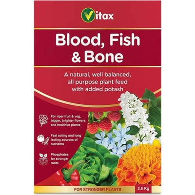 Vitax Blood Fish & Bone All Purpose Plant Feed with Potash - 2.5kg