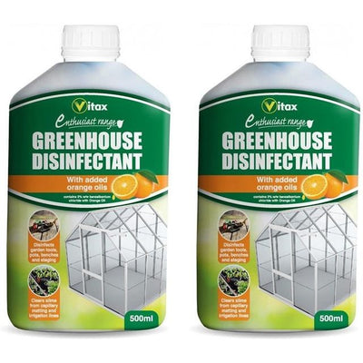 Vitax Greenhouse Disinfectant with Orange Oil - 500ml (Pack of 2)