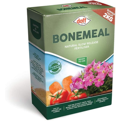 Doff Bonemeal Organic Fertiliser Natural Slow Release for Strong Root Growth 2kg