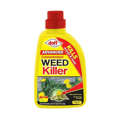 Doff Advanced Concentrated Weedkiller Liquid Kills Weeds & Roots 1L Covers 400m2