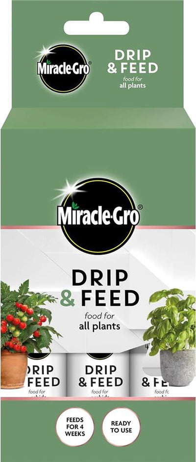 Miracle Gro Drip & Feed All Purpose Liquid Plant Food 4 Week Formula 3 Pack 96ml