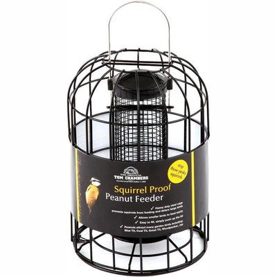 Tom Chambers Squirrel Proof Peanut Bird Feeder (Black)