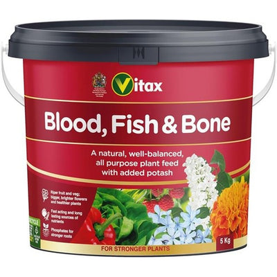 Vitax Blood Fish & Bone Fertiliser All‑Purpose Garden Feed 5 kg