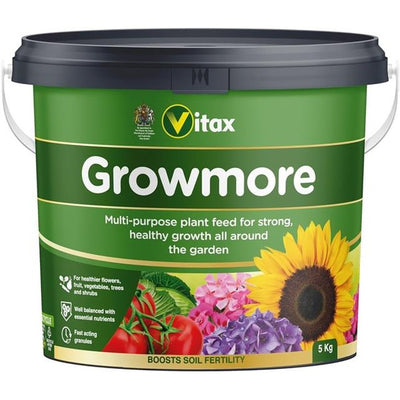 Vitax Growmore - Multi Purpose Plant Feed - 5kg Tub