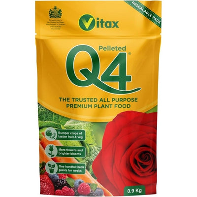 Vitax Q4 Pelleted Fertiliser for Healthy Plant Growth 0.9 kg