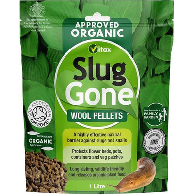 Vitax Slug Gone Wool Pellets Natural Organic Barrier 1 L