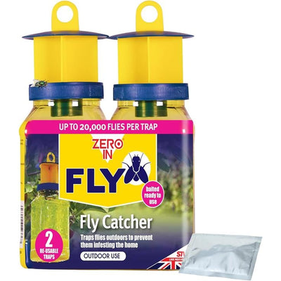 Zero In Fly Catcher - Outdoor Use - Twin Pack